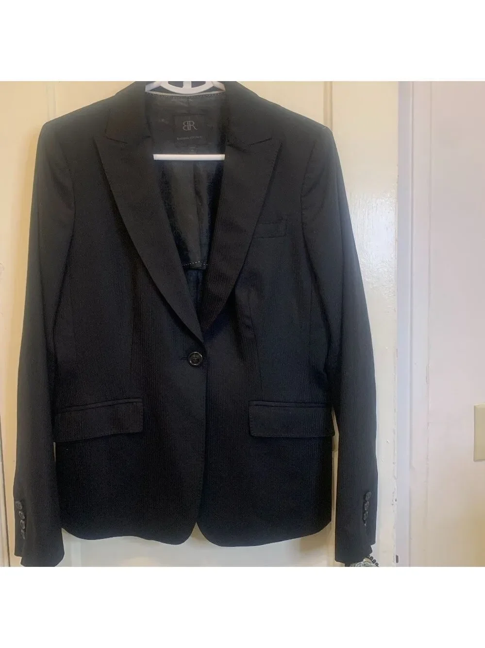 Banana Republic Women Classic Stretch Blazer Black sz 10.